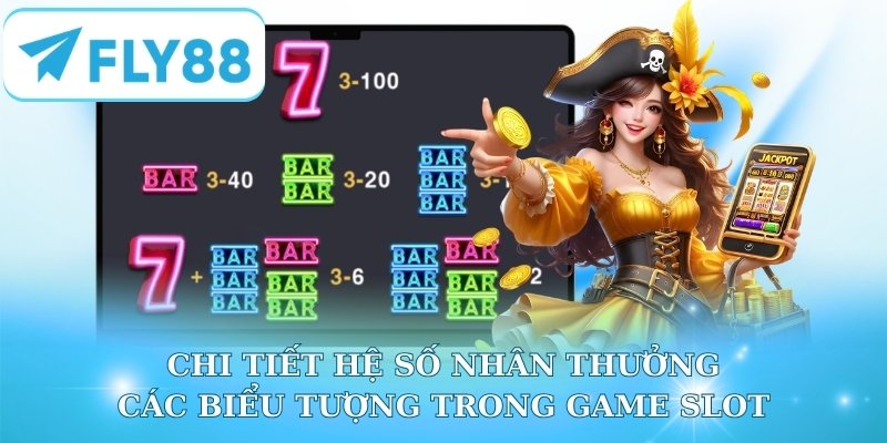 Chi tiết hệ số nhân thưởng các biểu tượng trong game slot